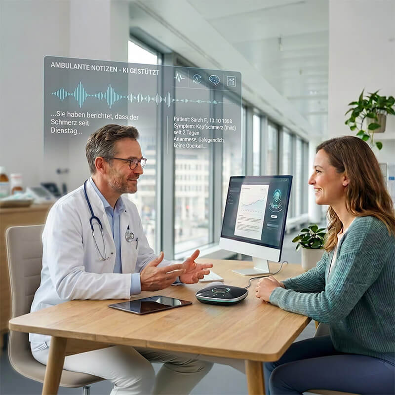 Ambivio KI-Dokumentation Arzt-Patienten-Gespräch