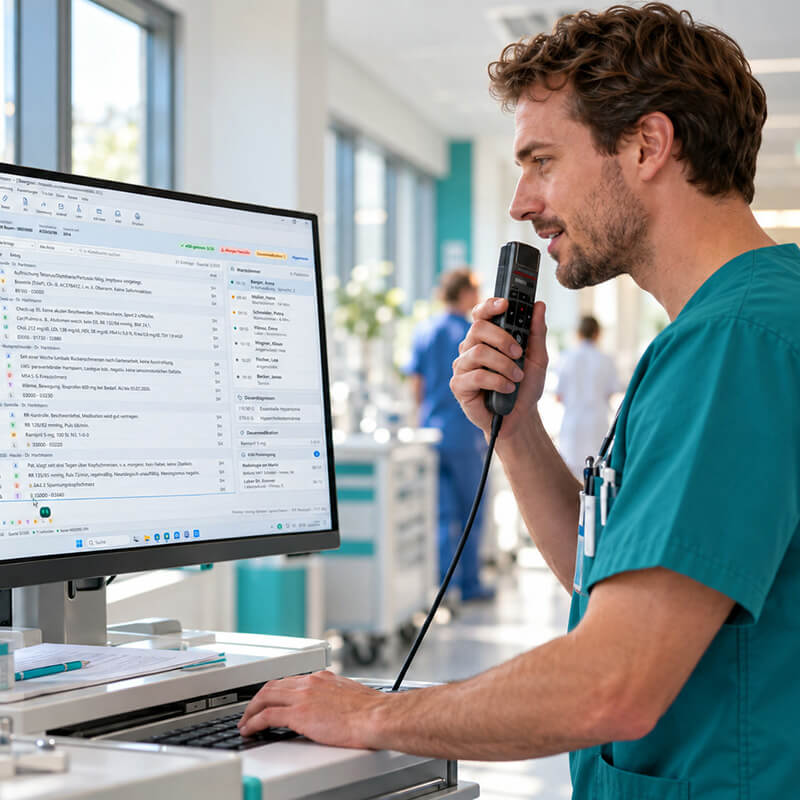 Ambivio Voice Med - KI-Spracherkennung spart Zeit in der medizinischen Dokumentation bei Praxen und Kliniken